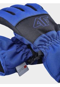 4f - Rękawice narciarskie Thinsulate chłopięce - niebieskie. Kolor: niebieski. Materiał: syntetyk, materiał. Technologia: Thinsulate. Sport: narciarstwo #2