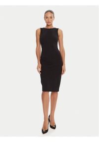 Marciano Guess Sukienka koktajlowa 5YGK30 7160A Czarny Slim Fit. Kolor: czarny. Materiał: syntetyk. Styl: wizytowy
