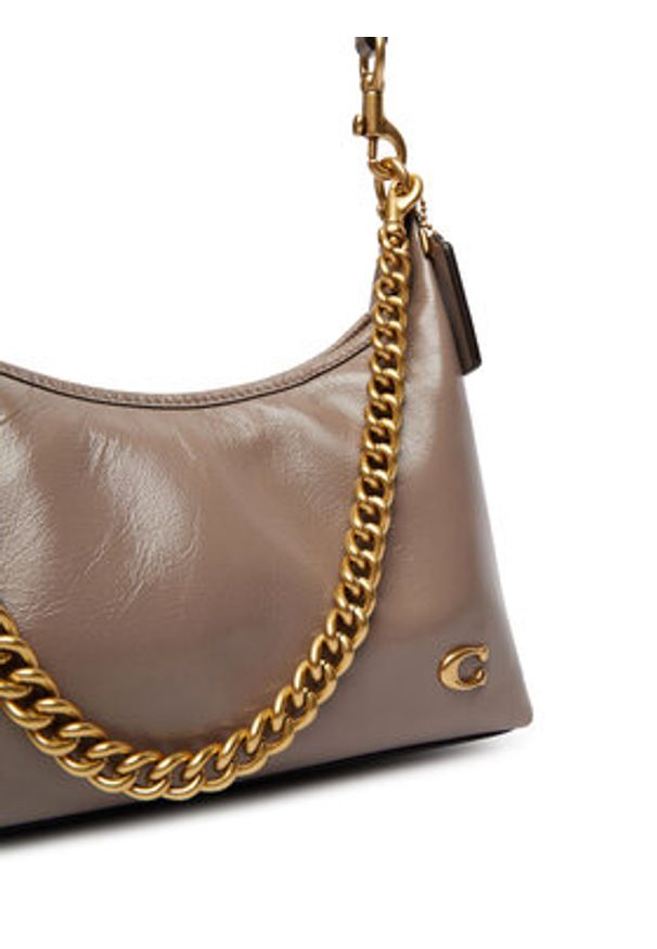 Coach Torebka Juliet CAD75 Szary. Kolor: szary. Materiał: skórzane