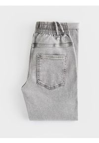 Reserved - Jeansy carrot fit - jasnoszary. Kolor: szary