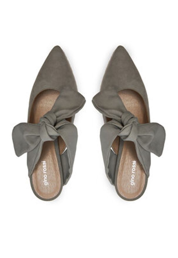 Gino Rossi Klapki Rumi DLH775-AG8-0020-8300-0 Szary. Kolor: szary. Materiał: zamsz, skóra