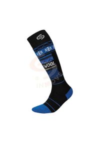 100% - Skarpety zimowe narciarskie Inmove Ski Thermowool Deodorant 1 Para. Kolor: niebieski, wielokolorowy, czarny. Sport: narciarstwo #1