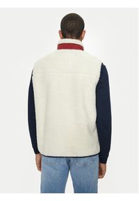 Tommy Jeans Kamizelka Teddy DM0DM18900 Écru Relaxed Fit. Materiał: syntetyk