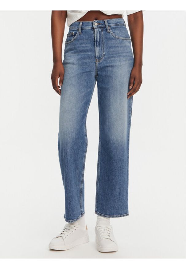 Tommy Jeans Jeansy Layla DW0DW20644 Niebieski Straight Fit. Kolor: niebieski