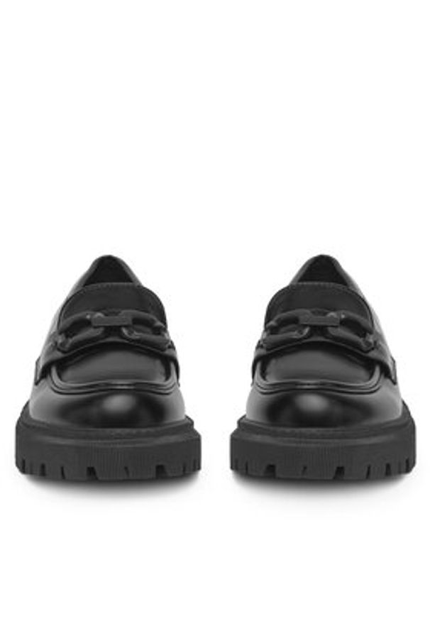 DeeZee Loafersy BBT-22663-10 Czarny. Kolor: czarny. Materiał: materiał, syntetyk