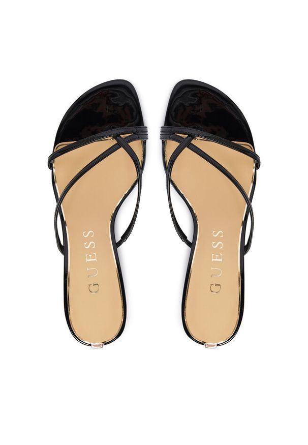 Klapki Guess. Kolor: czarny