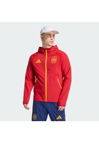 Adidas - Wiatrówka Hiszpania Tiro Travel Full Zip. Kolor: czerwony. Sport: piłka nożna #1