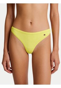 TOMMY HILFIGER - Tommy Hilfiger Stringi UW0UW06046 Żółty jasny. Kolor: żółty. Materiał: syntetyk #1