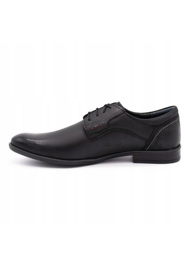 Buty Olivier skórzane męskie 305GT czarne. Kolor: czarny. Materiał: skóra. Sezon: jesień, wiosna. Styl: sportowy