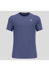 Koszulka z krótkim rękawem trekkingowa męska Odlo T-shirt F-DRY. Kolor: niebieski. Długość rękawa: krótki rękaw. Długość: krótkie
