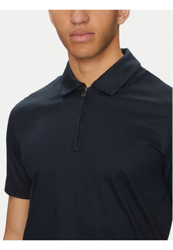 BOSS Polo H-Paras 50537954 Granatowy Regular Fit. Typ kołnierza: polo. Kolor: niebieski. Materiał: syntetyk, bawełna