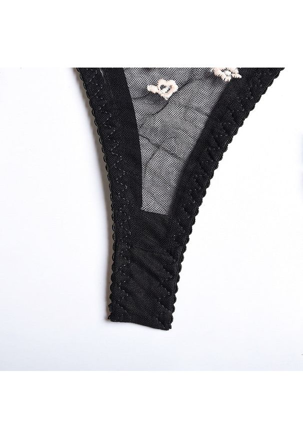 Intica - Komplet bielizny z kwiatowym haftem elegancki i wygodny Changok. Kolor: niebieski. Materiał: tkanina. Wzór: kwiaty, haft