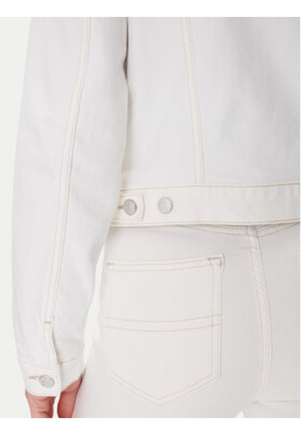 Tommy Jeans Kurtka jeansowa Classic Trucker Jacket Bi8194 DW0DW20121 Biały Regular Fit. Kolor: biały. Materiał: bawełna
