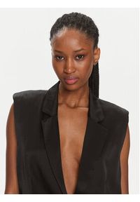 Herskind Kamizelka Line Vest 4995985 Czarny Regular Fit. Kolor: czarny. Materiał: wiskoza #5