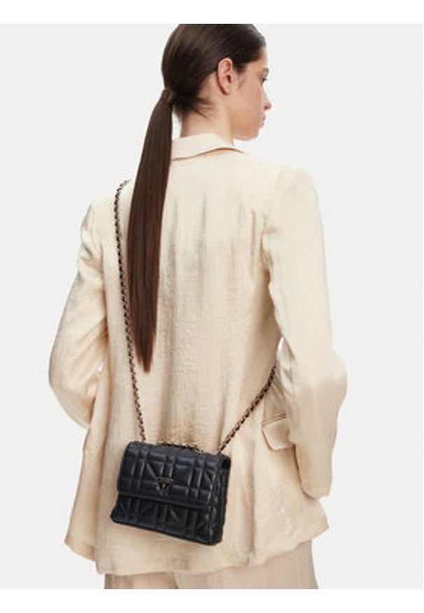 Guess Torebka HWQG96 25780 Czarny. Kolor: czarny. Materiał: skórzane