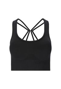 Biustonosz dla kobiet Athlecia Missori V2. Kolor: czarny. Sport: fitness #1