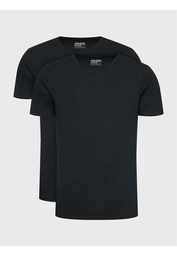 Blend Komplet 2 t-shirtów Dinton 701996 Czarny Slim Fit. Kolor: czarny. Materiał: bawełna