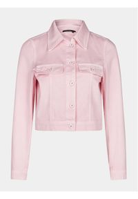 Marc Aurel Kurtka jeansowa 3850 2000 93098 Różowy Slim Fit. Kolor: różowy. Materiał: bawełna #1