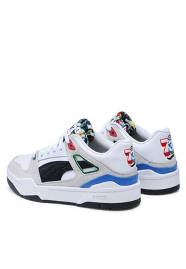 Puma Sneakersy Slipstream Trash Talk Jr 394357 01 Biały. Kolor: biały. Materiał: skóra