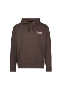 Lee - LEE MĘSKA BLUZA Z KAPTUREM WOBBLY LEE HOODIE ESPRESSO 112358005 LM54007765. Typ kołnierza: kaptur