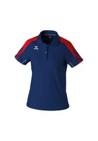 ERIMA - Damska koszulka polo Erima Evo Star. Typ kołnierza: polo. Kolor: czerwony, niebieski, wielokolorowy. Długość rękawa: raglanowy rękaw. Sport: piłka nożna #1