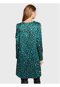 Nissa Sukienka codzienna RC13349 Zielony Regular Fit. Okazja: na co dzień. Kolor: zielony. Materiał: syntetyk. Typ sukienki: proste. Styl: casual #3