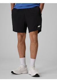 4f - 4F Spodenki tenisowe 2w1 szybkoschnące męskie - czarne XL. Kolor: czarny. Materiał: materiał. Sport: tenis #2