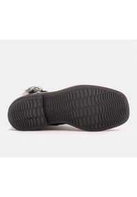Marco Shoes Botki Federica z ozdobnymi klamrami czarne. Zapięcie: klamry. Kolor: czarny #8