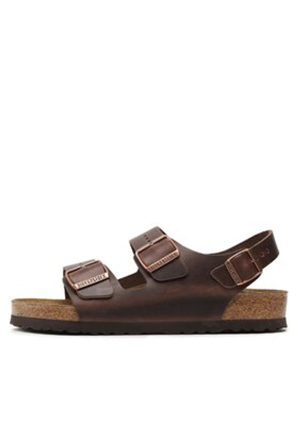 Birkenstock Sandały Milano 34871 Brązowy. Kolor: brązowy. Materiał: skóra
