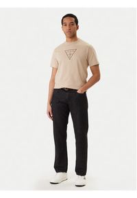 Guess T-Shirt M6RI23 K8FQ4 Beżowy Regular Fit. Kolor: beżowy. Materiał: bawełna #5