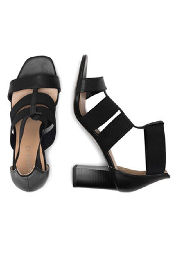 Lasocki Sandały WYL3119-1Z Czarny. Kolor: czarny. Materiał: materiał