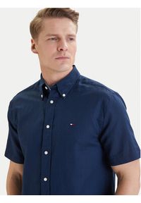 TOMMY HILFIGER - Tommy Hilfiger Koszula MW0MW42450 Granatowy Regular Fit. Kolor: niebieski. Materiał: bawełna #4