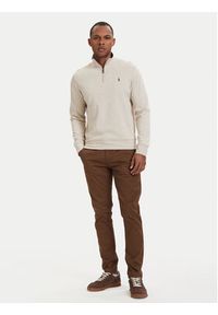 Polo Ralph Lauren Bluza 710812963017 Beżowy jasny Regular Fit. Typ kołnierza: polo. Kolor: beżowy. Materiał: bawełna #5