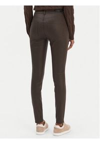 Vero Moda Spodnie z imitacji skóry Flash 10314591 Brązowy Skinny Fit. Kolor: brązowy. Materiał: skóra #5