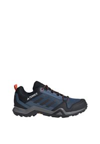 Buty turystyczne męskie Adidas Terrex AX3 GORE-TEX Hiking. Kolor: szary, pomarańczowy, czarny, niebieski, wielokolorowy. Materiał: materiał. Technologia: Gore-Tex. Model: Adidas Terrex #1