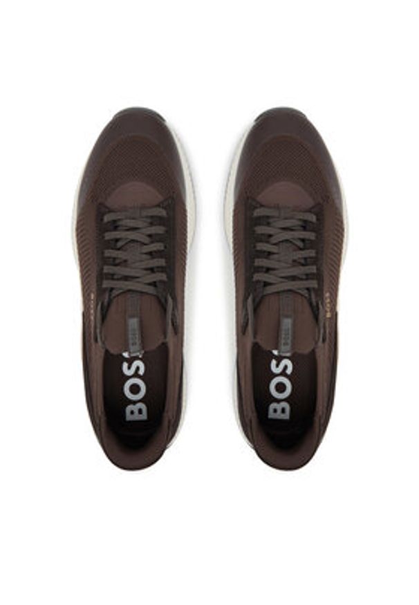 BOSS Sneakersy TTNM EVO 50523113 Brązowy. Kolor: brązowy. Materiał: materiał