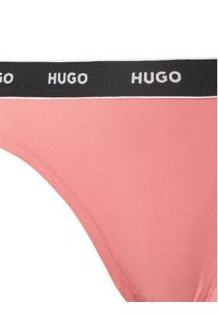 Hugo - HUGO Komplet stringów Triplet Thong Stripe 50545680 Kolorowy. Materiał: bawełna. Wzór: kolorowy #4