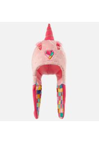 WEDZE - Czapka narciarska peruwianka dla dzieci Wedze jednorożec. Kolor: różowy. Materiał: poliester, materiał. Sezon: zima. Styl: sportowy #2
