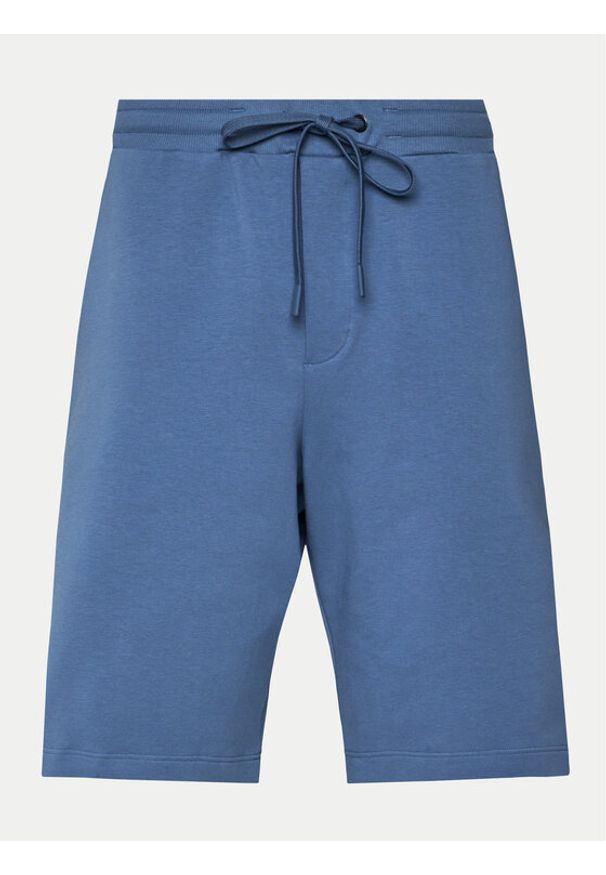 Hanro Szorty sportowe Natural Living 75960 Niebieski Regular Fit. Kolor: niebieski. Materiał: bawełna. Styl: sportowy