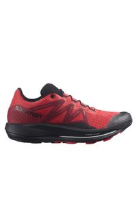 salomon - Buty do biegania męskie Salomon Pulsar Trail. Kolor: czerwony. Materiał: materiał, syntetyk. Szerokość cholewki: normalna