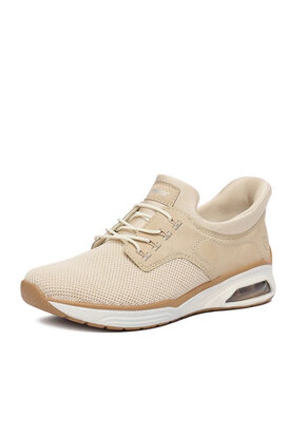 Rieker Sneakersy M5665-60 Beżowy. Kolor: beżowy. Materiał: materiał