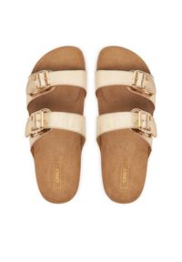ONLY Shoes Klapki Onlmaxi-13 Pu Strap Buckle 15331392 Złoty. Kolor: złoty. Materiał: skóra #6