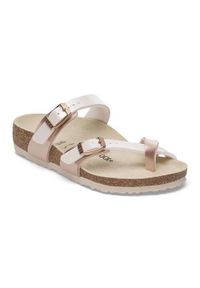 Klapki dla dzieci Birkenstock Mayari Kids. Kolor: beżowy. Materiał: syntetyk, materiał