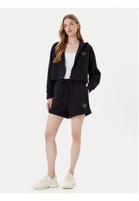 Adidas by Stella McCartney - adidas by Stella McCartney Szorty sportowe True Casuals IK9093 Czarny Loose Fit. Kolor: czarny. Materiał: bawełna