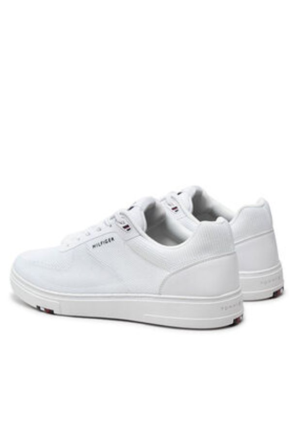 TOMMY HILFIGER - Tommy Hilfiger Sneakersy Modern Cup Knit Rwb FM0FM04942 Biały. Kolor: biały. Materiał: materiał