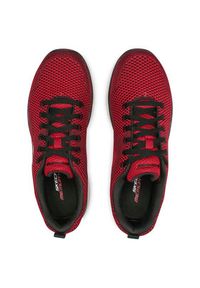 skechers - Skechers Sneakersy Brisbane 232057/RDBK Bordowy. Kolor: czerwony. Materiał: materiał #7