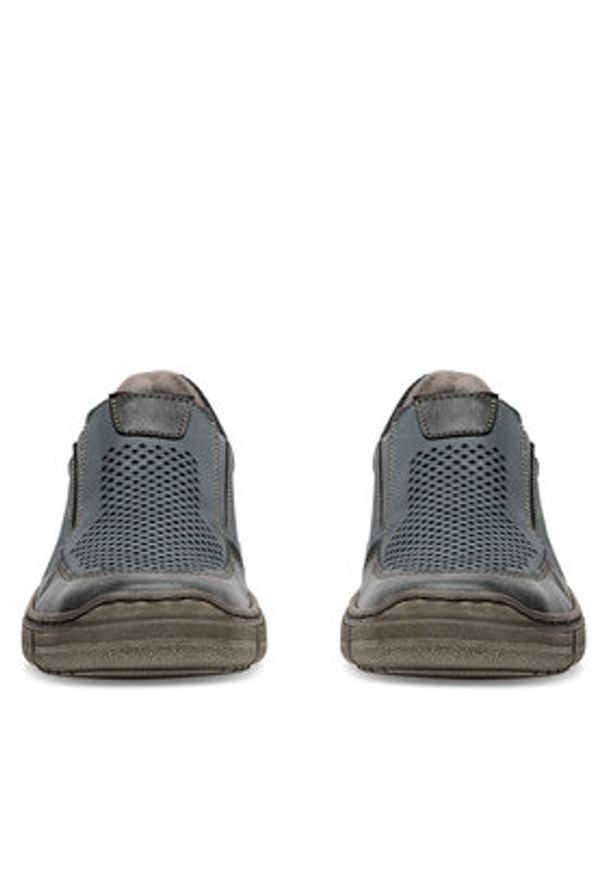 Rieker Półbuty 04051-12 Niebieski. Kolor: niebieski. Materiał: skóra