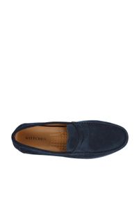 Wittchen - Męskie mokasyny pensówki zamszowe cieniowane granatowe. Zapięcie: pasek. Kolor: niebieski. Materiał: zamsz, skóra. Wzór: aplikacja. Sezon: lato. Styl: klasyczny, elegancki #3