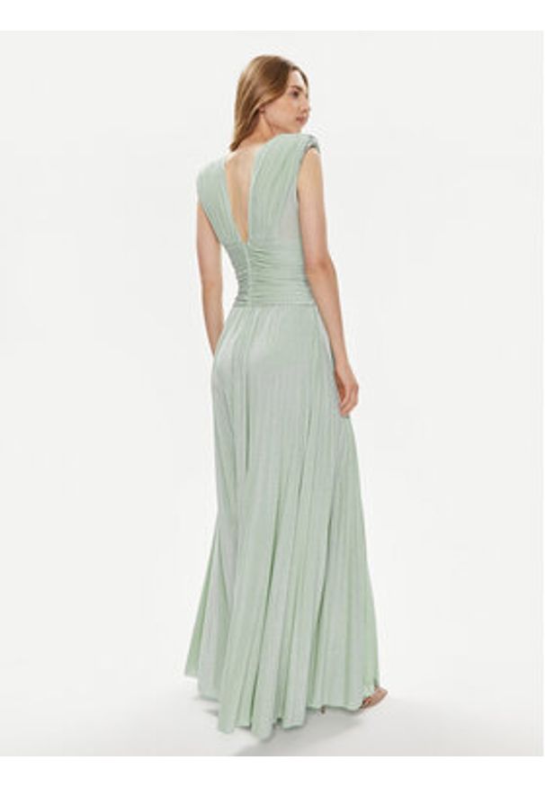 Elisabetta Franchi Sukienka wieczorowa AB-563-41E3-5754 Zielony Regular Fit. Kolor: zielony. Materiał: wiskoza. Styl: wizytowy