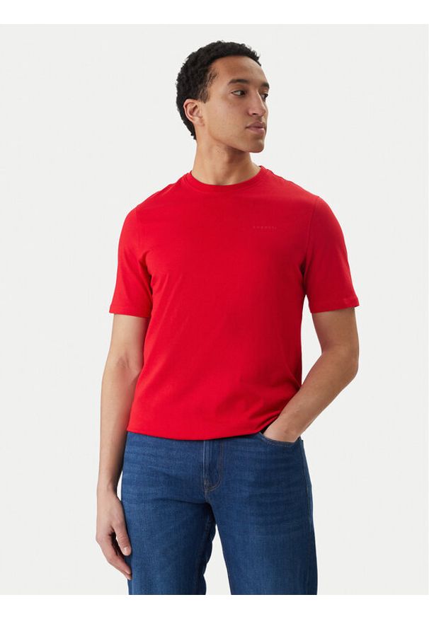 Bugatti T-Shirt 8350-75040C Czerwony Regular Fit. Kolor: czerwony. Materiał: bawełna